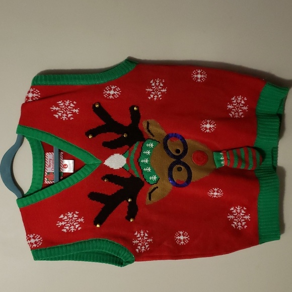 Merry Christmas Sweater Vest Unisex - Picture 1 of 5